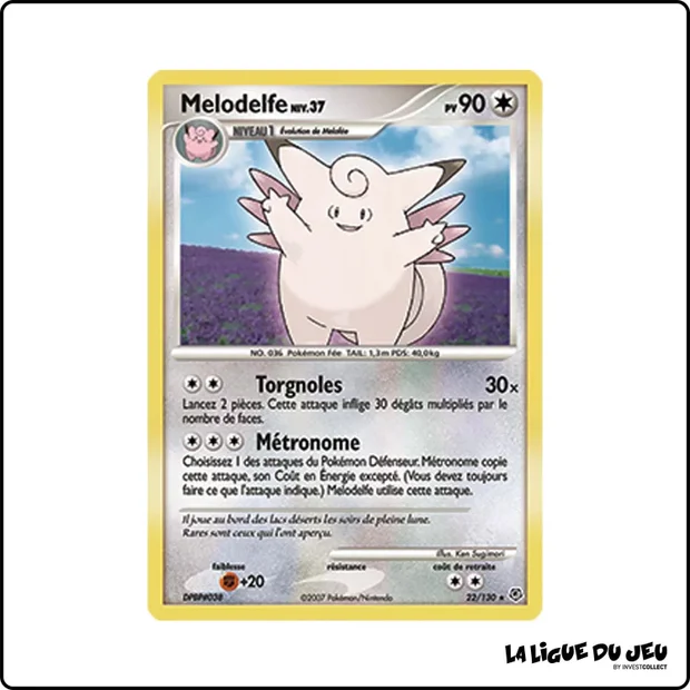 Rare - Pokemon - Diamant & Perle de Base - Mélodelfe 22/130