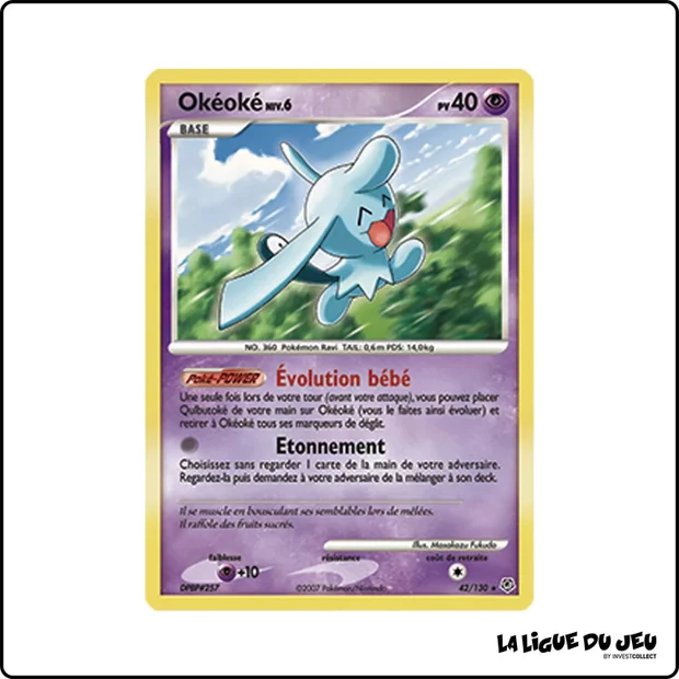 Rare - Pokemon - Diamant & Perle de Base - Okéoké 42/130