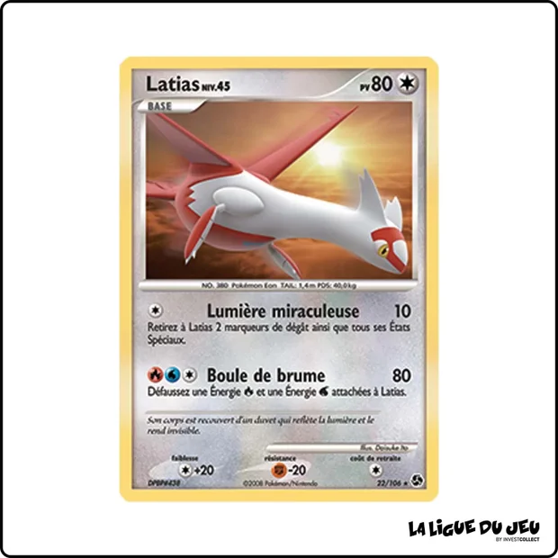 Rare - Pokemon - Duels au Sommet - Latias 22/106
