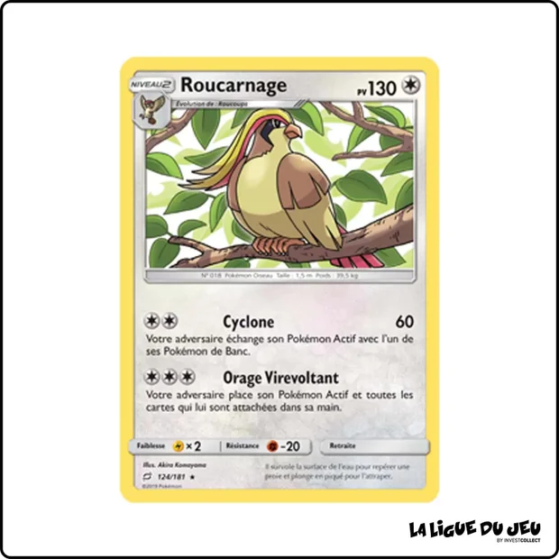 Rare - Pokemon - Duo de Choc - Roucarnage 124/181