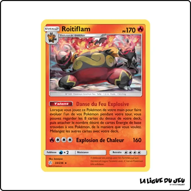 Rare - Pokemon - Éclipse Cosmique - Roitiflam 33/236