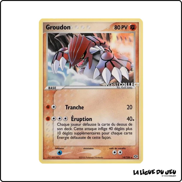 Rare - Pokemon - Émeraude - Groudon 14/106