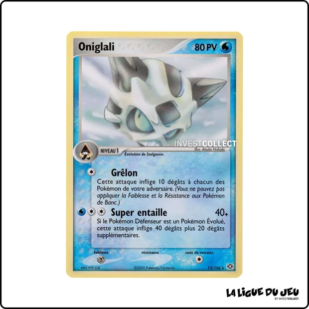 Rare - Pokemon - Émeraude - Oniglali 13/106