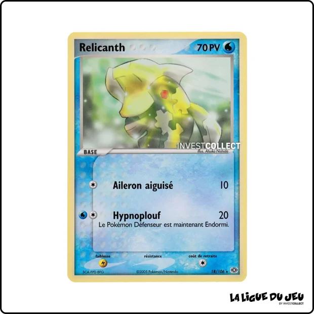 Rare - Pokemon - Émeraude - Relicanth 18/106