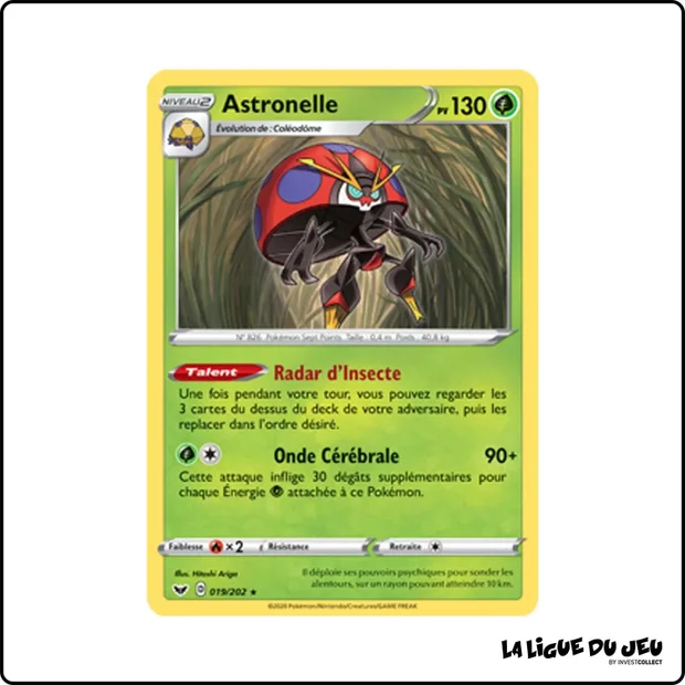 Rare - Pokemon - Épée et Bouclier de Base - Astronelle 19/202