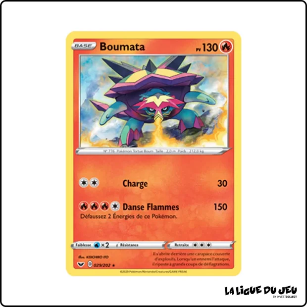 Rare - Pokemon - Épée et Bouclier de Base - Boumata 29/202