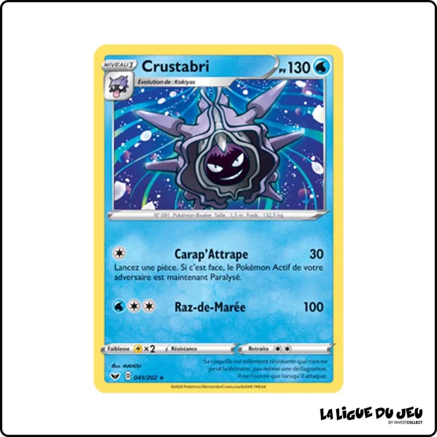 Rare - Pokemon - Épée et Bouclier de Base - Crustabri 41/202