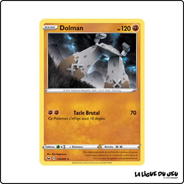 Rare - Pokemon - Épée et Bouclier de Base - Dolman 114/202