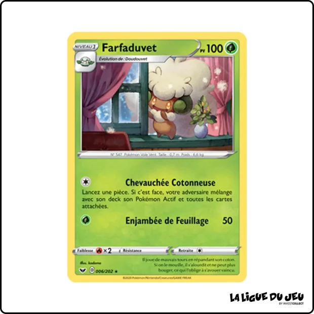 Rare - Pokemon - Épée et Bouclier de Base - Farfaduvet 6/202