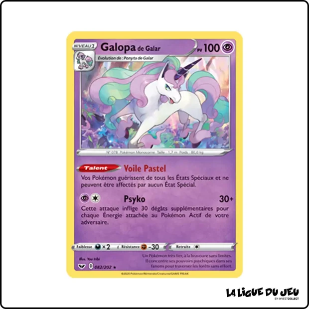 Rare - Pokemon - Épée et Bouclier de Base - Galopa de Galar 82/202