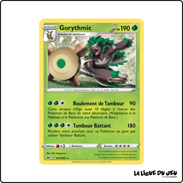 Rare - Pokemon - Épée et Bouclier de Base - Gorythmic 15/202