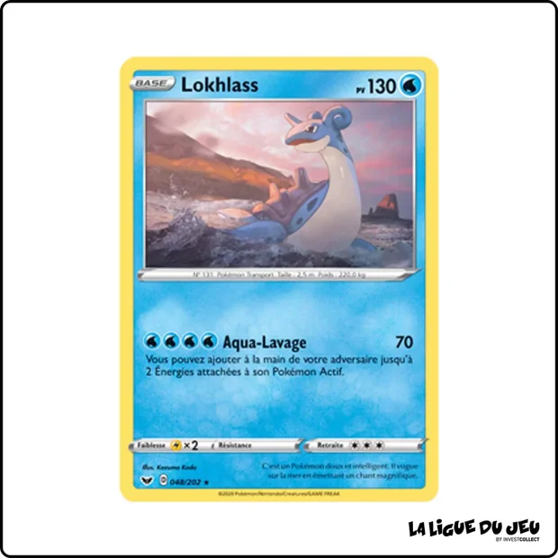 Rare - Pokemon - Épée et Bouclier de Base - Lokhlass 48/202
