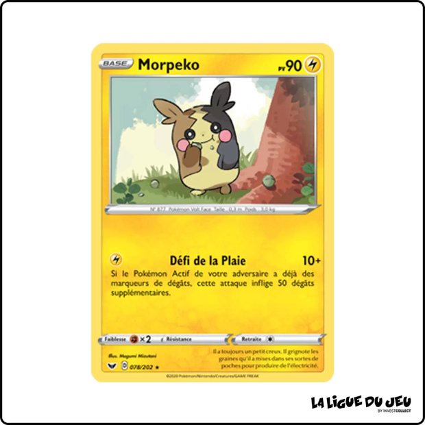 Rare - Pokemon - Épée et Bouclier de Base - Morpeko 78/202
