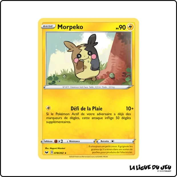 Rare - Pokemon - Épée et Bouclier de Base - Morpeko 78/202
