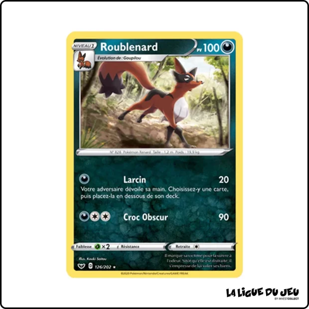 Rare - Pokemon - Épée et Bouclier de Base - Roublenard 126/202
