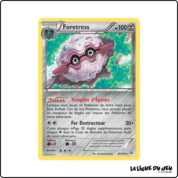 Rare - Pokemon - Étincelles - Foretress 60/106