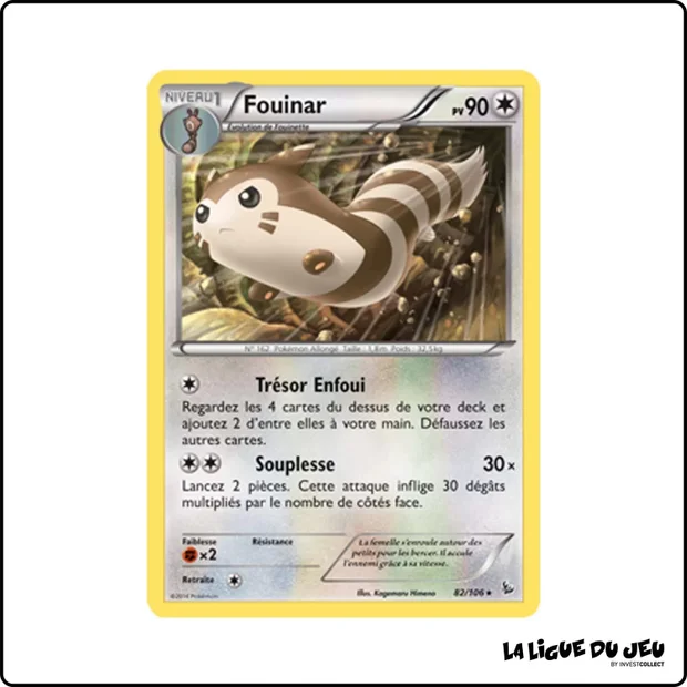 Rare - Pokemon - Étincelles - Fouinar 82/106