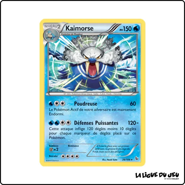 Rare - Pokemon - Étincelles - Kaimorse 26/106