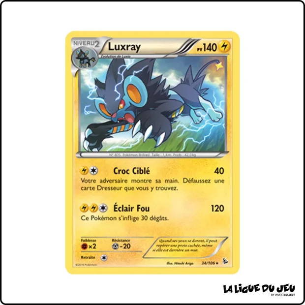 Rare - Pokemon - Étincelles - Luxray 34/106