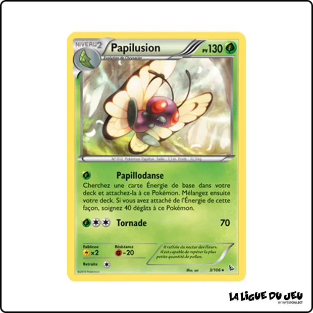 Rare - Pokemon - Étincelles - Papilusion 3/106