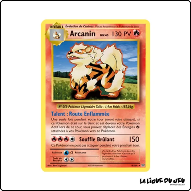 Rare - Pokemon - Évolutions - Arcanin 18/108