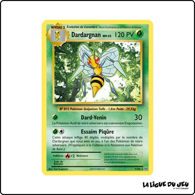 Rare - Pokemon - Évolutions - Dardargnan 7/108