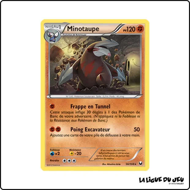Rare - Pokemon - Explorateurs Obscurs - Minotaupe 56/108