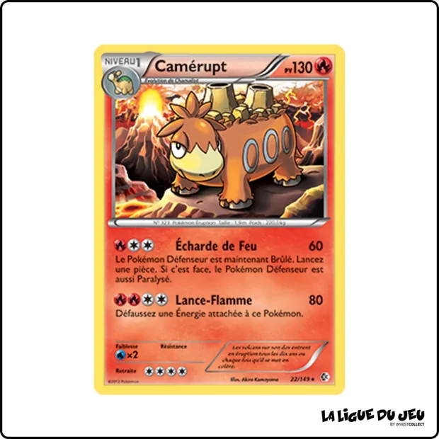 Rare - Pokemon - Frontières Franchies - Camérupt 22/149