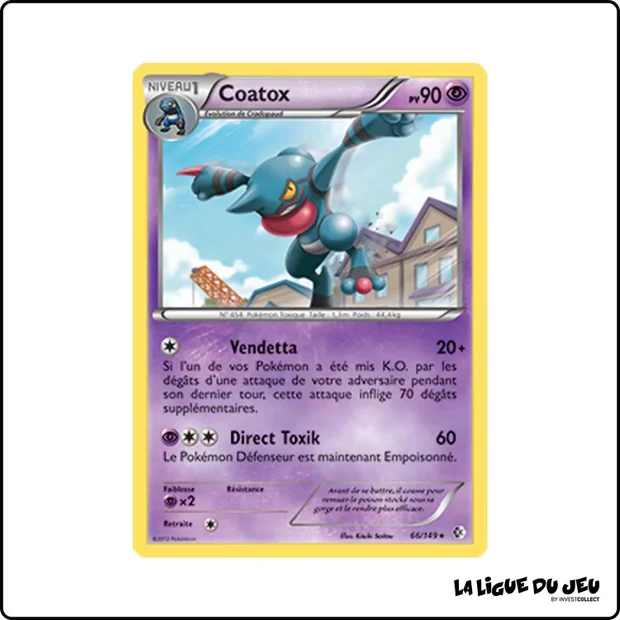 Rare - Pokemon - Frontières Franchies - Coatox 66/149