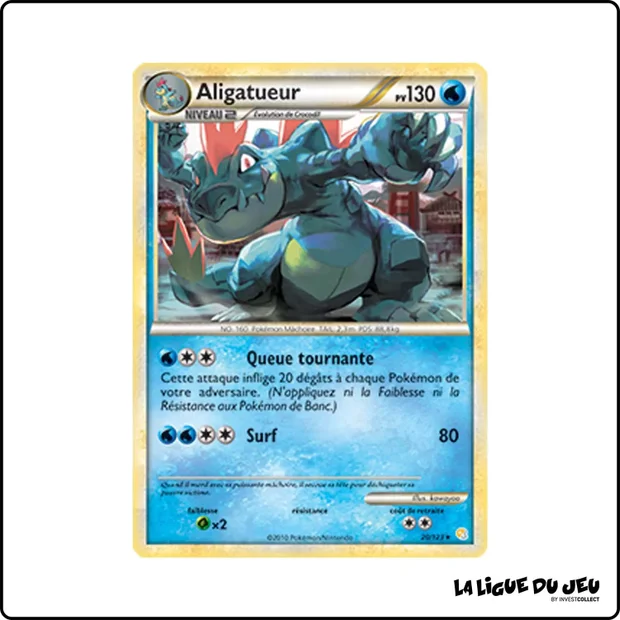 Rare - Pokemon - HeartGold SoulSilver de Base - Aligatueur 20/123