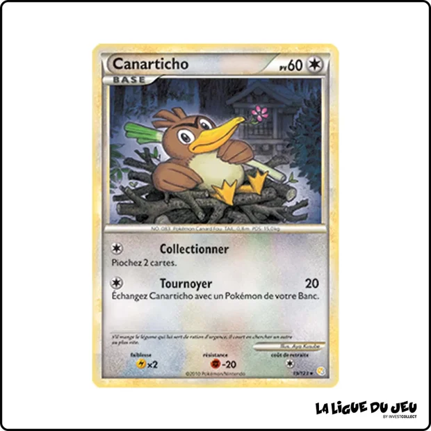 Rare - Pokemon - HeartGold SoulSilver de Base - Canarticho 19/123