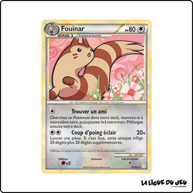 Rare - Pokemon - HeartGold SoulSilver de Base - Fouinar 21/123