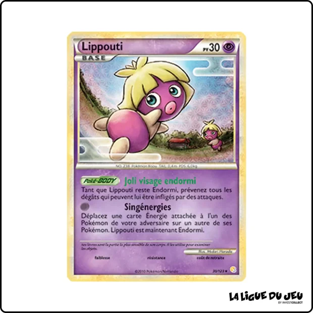 Rare - Pokemon - HeartGold SoulSilver de Base - Lippouti 30/123