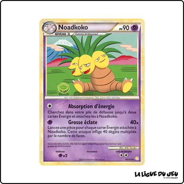 Rare - Pokemon - HeartGold SoulSilver de Base - Noadkoko 18/123