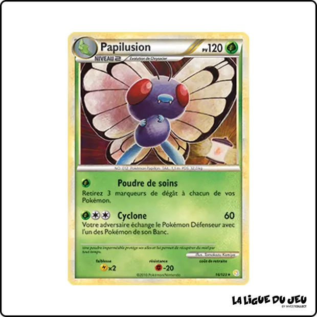 Rare - Pokemon - HeartGold SoulSilver de Base - Papilusion 16/123