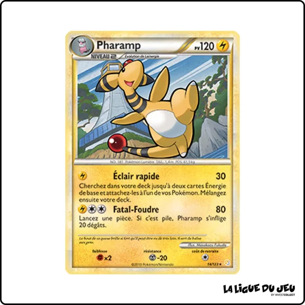 Rare - Pokemon - HeartGold SoulSilver de Base - Pharamp 14/123