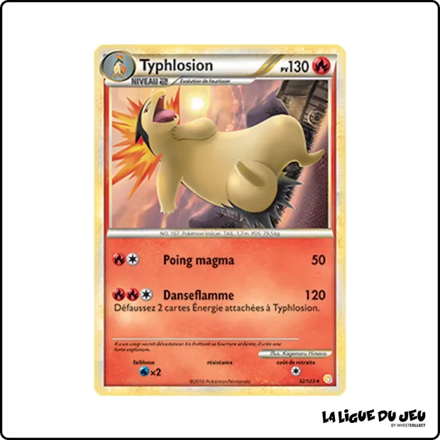 Rare - Pokemon - HeartGold SoulSilver de Base - Typhlosion 32/123
