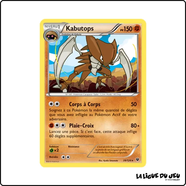 Rare - Pokemon - Impact des Destins - Kabutops 39/125