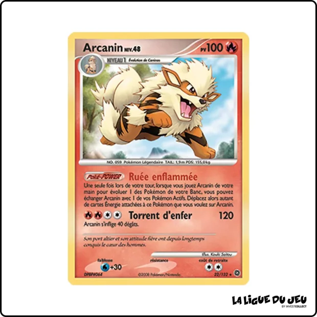 Rare - Pokemon - Merveilles Secrètes - Arcanin 22/132
