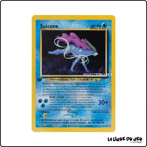 Rare - Pokemon - Neo Revelation - Suicune 27/64
