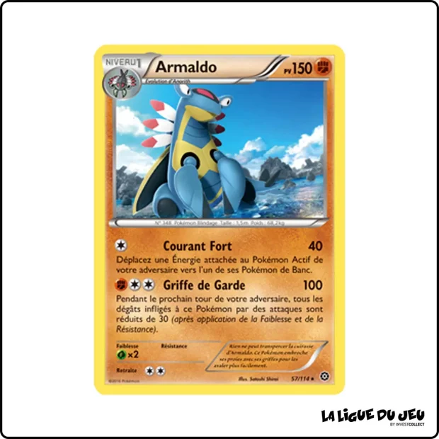 Rare - Pokemon - Offensive Vapeur - Armaldo 57/116