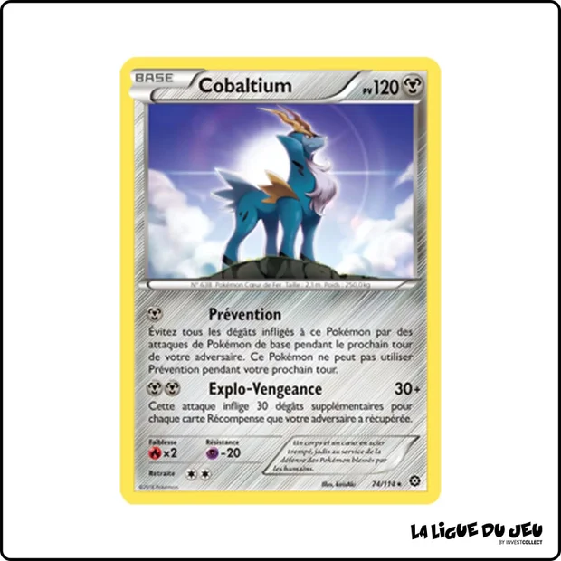 Rare - Pokemon - Offensive Vapeur - Cobaltium 74/116