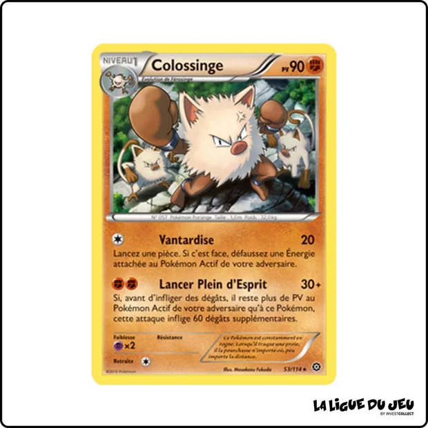 Rare - Pokemon - Offensive Vapeur - Colossinge 53/116