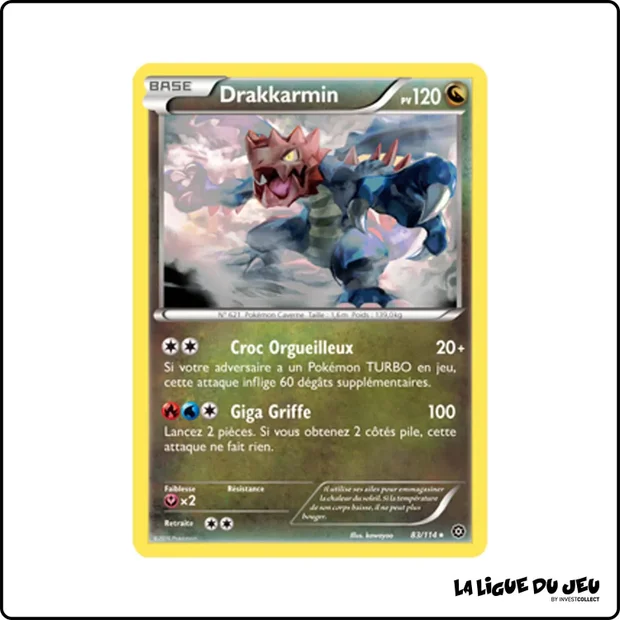 Rare - Pokemon - Offensive Vapeur - Drakkarmin 83/116