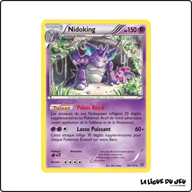 Rare - Pokemon - Offensive Vapeur - Nidoking 45/116