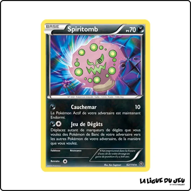 Rare - Pokemon - Offensive Vapeur - Spiritomb 62/116