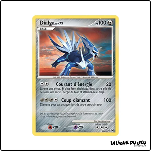 Rare - Pokemon - Platine de Base - Dialga 23/127