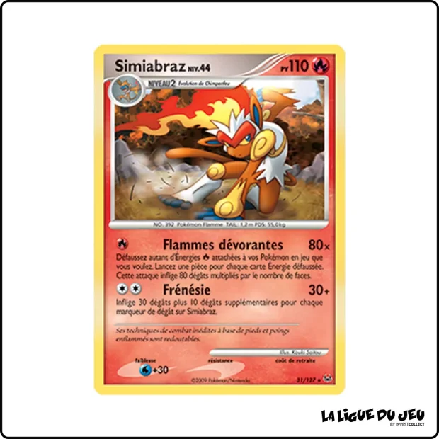 Rare - Pokemon - Platine de Base - Simiabraz 31/127