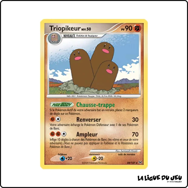 Rare - Pokemon - Platine de Base - Triopikeur 24/127