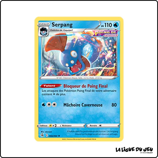 Rare - Pokemon - Poing de Fusion - Serpang 66/264